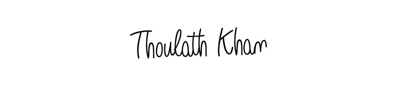 Also we have Thoulath Khan name is the best signature style. Create professional handwritten signature collection using Angelique-Rose-font-FFP autograph style. Thoulath Khan signature style 5 images and pictures png