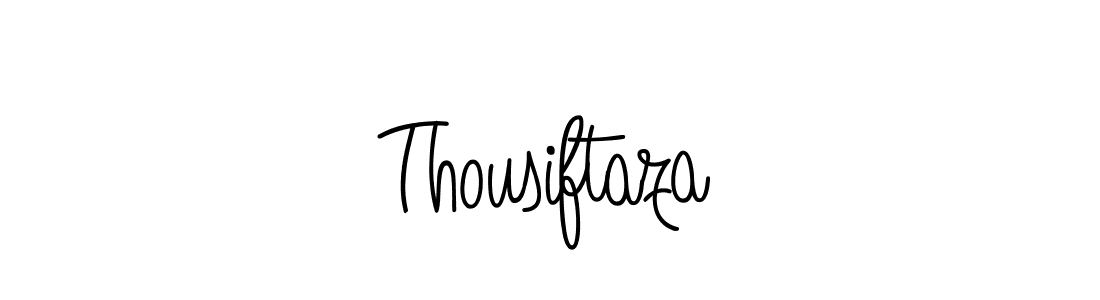 You should practise on your own different ways (Angelique-Rose-font-FFP) to write your name (Thousiftaza) in signature. don't let someone else do it for you. Thousiftaza signature style 5 images and pictures png