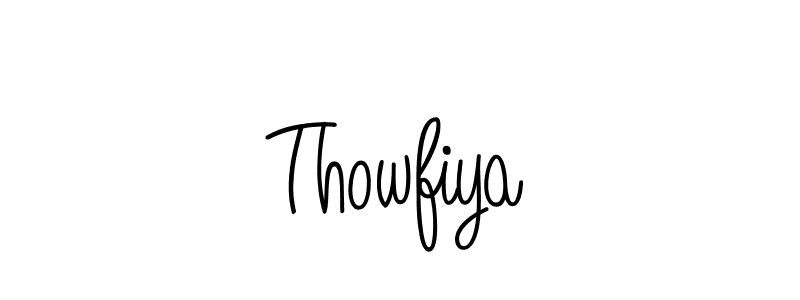Make a short Thowfiya signature style. Manage your documents anywhere anytime using Angelique-Rose-font-FFP. Create and add eSignatures, submit forms, share and send files easily. Thowfiya signature style 5 images and pictures png