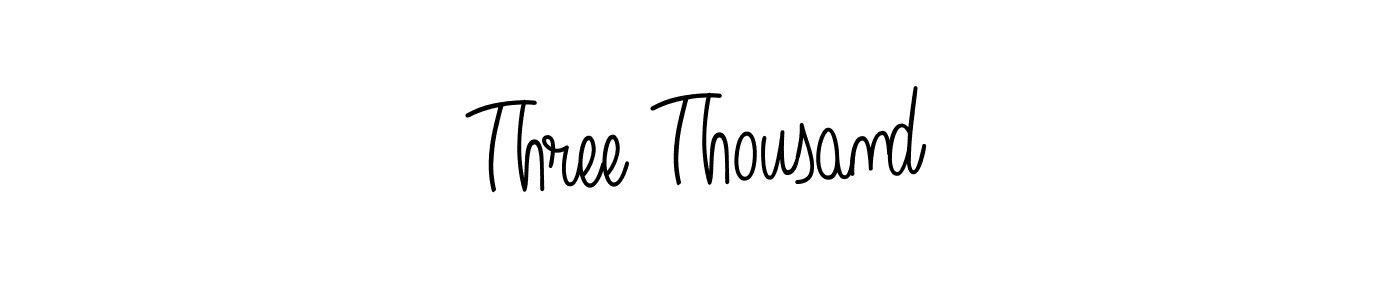 How to make Three Thousand signature? Angelique-Rose-font-FFP is a professional autograph style. Create handwritten signature for Three Thousand name. Three Thousand signature style 5 images and pictures png