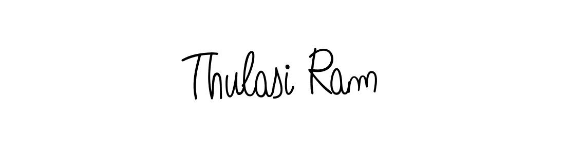 Use a signature maker to create a handwritten signature online. With this signature software, you can design (Angelique-Rose-font-FFP) your own signature for name Thulasi Ram. Thulasi Ram signature style 5 images and pictures png