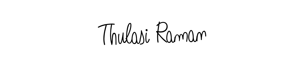 Create a beautiful signature design for name Thulasi Raman. With this signature (Angelique-Rose-font-FFP) fonts, you can make a handwritten signature for free. Thulasi Raman signature style 5 images and pictures png