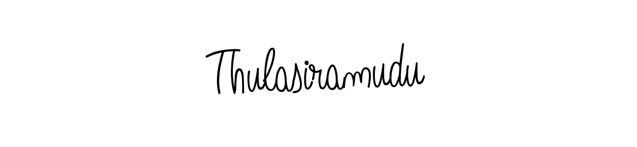 Make a beautiful signature design for name Thulasiramudu. With this signature (Angelique-Rose-font-FFP) style, you can create a handwritten signature for free. Thulasiramudu signature style 5 images and pictures png