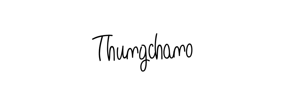 Make a beautiful signature design for name Thungchano. With this signature (Angelique-Rose-font-FFP) style, you can create a handwritten signature for free. Thungchano signature style 5 images and pictures png