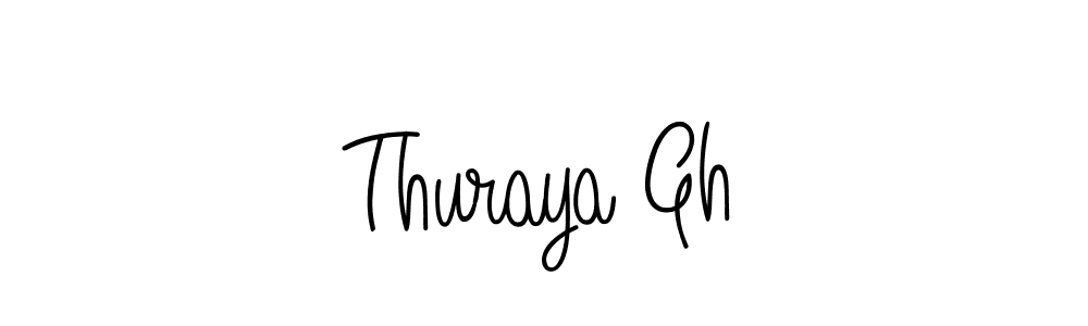 Design your own signature with our free online signature maker. With this signature software, you can create a handwritten (Angelique-Rose-font-FFP) signature for name Thuraya Gh. Thuraya Gh signature style 5 images and pictures png