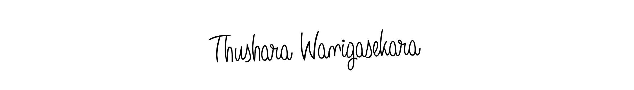 Thushara Wanigasekara stylish signature style. Best Handwritten Sign (Angelique-Rose-font-FFP) for my name. Handwritten Signature Collection Ideas for my name Thushara Wanigasekara. Thushara Wanigasekara signature style 5 images and pictures png