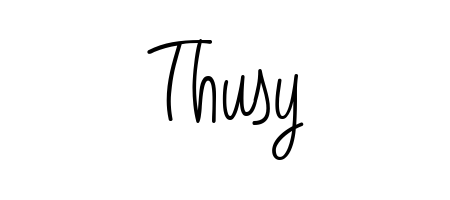 Looking for an artistic signature for Thusy? The Angelique-Rose-font-FFP calligraphy style gives a sophisticated flow suitable for business cards and emails. Thusy signature style 5 images and pictures png
