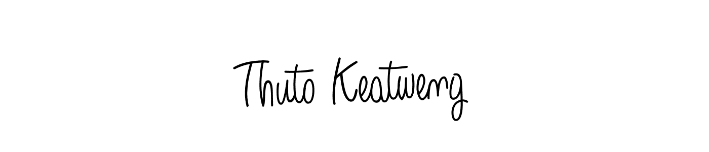 Also we have Thuto Keatweng name is the best signature style. Create professional handwritten signature collection using Angelique-Rose-font-FFP autograph style. Thuto Keatweng signature style 5 images and pictures png