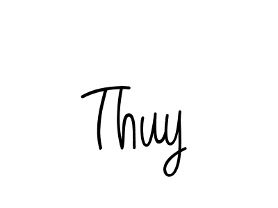 You should practise on your own different ways (Angelique-Rose-font-FFP) to write your name (Thuy) in signature. don't let someone else do it for you. Thuy signature style 5 images and pictures png