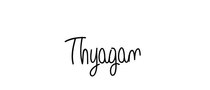 Thyagan stylish signature style. Best Handwritten Sign (Angelique-Rose-font-FFP) for my name. Handwritten Signature Collection Ideas for my name Thyagan. Thyagan signature style 5 images and pictures png