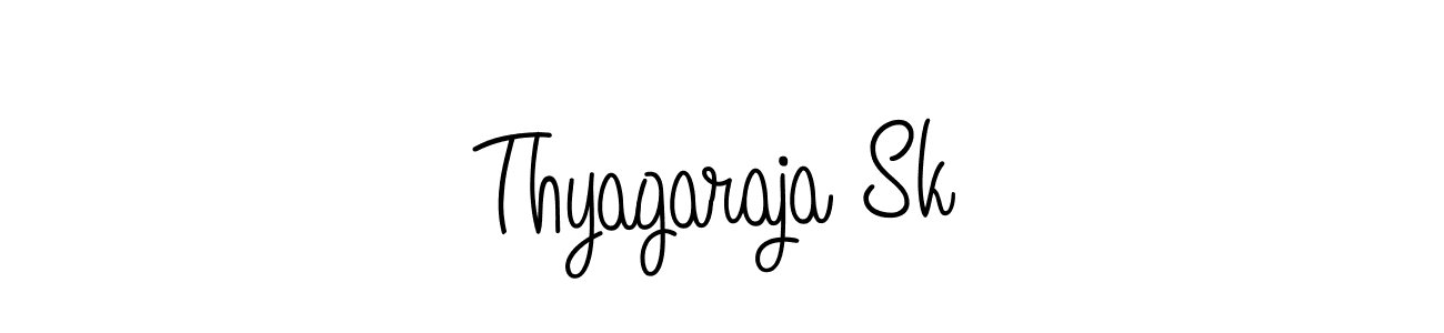 How to make Thyagaraja Sk signature? Angelique-Rose-font-FFP is a professional autograph style. Create handwritten signature for Thyagaraja Sk name. Thyagaraja Sk signature style 5 images and pictures png