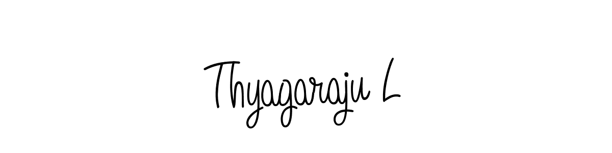 You should practise on your own different ways (Angelique-Rose-font-FFP) to write your name (Thyagaraju L) in signature. don't let someone else do it for you. Thyagaraju L signature style 5 images and pictures png