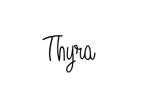 Use a signature maker to create a handwritten signature online. With this signature software, you can design (Angelique-Rose-font-FFP) your own signature for name Thyra. Thyra signature style 5 images and pictures png