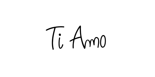 How to make Ti Amo signature? Angelique-Rose-font-FFP is a professional autograph style. Create handwritten signature for Ti Amo name. Ti Amo signature style 5 images and pictures png