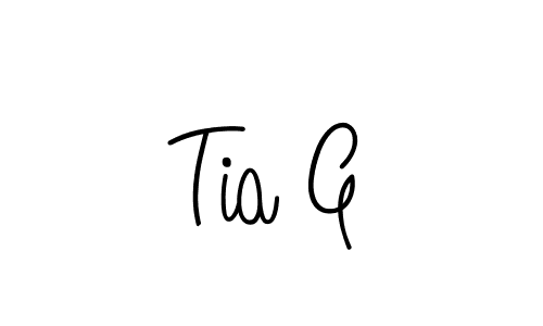 How to Draw Tia G signature style? Angelique-Rose-font-FFP is a latest design signature styles for name Tia G. Tia G signature style 5 images and pictures png