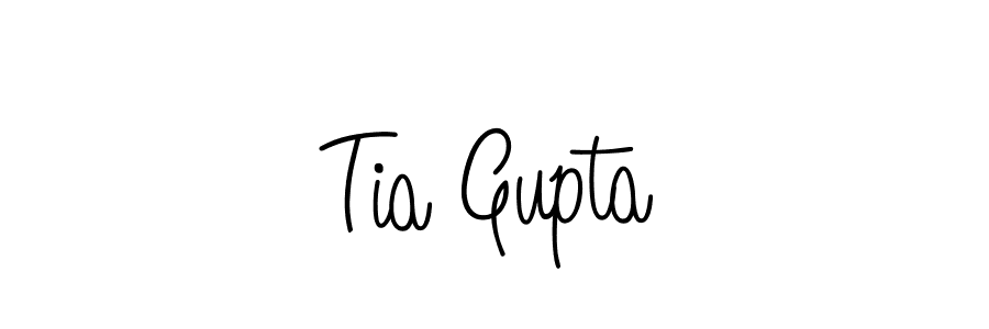 The best way (Angelique-Rose-font-FFP) to make a short signature is to pick only two or three words in your name. The name Tia Gupta include a total of six letters. For converting this name. Tia Gupta signature style 5 images and pictures png