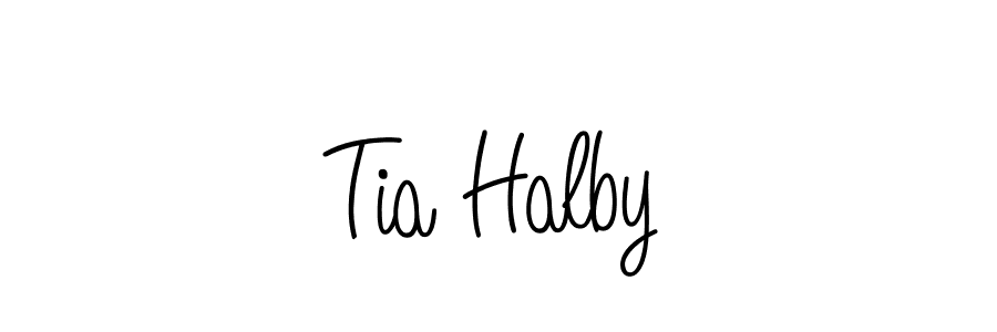 You should practise on your own different ways (Angelique-Rose-font-FFP) to write your name (Tia Halby) in signature. don't let someone else do it for you. Tia Halby signature style 5 images and pictures png