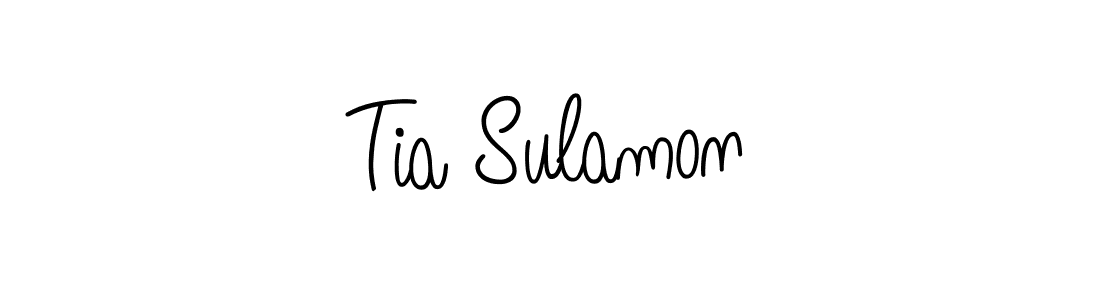 The best way (Angelique-Rose-font-FFP) to make a short signature is to pick only two or three words in your name. The name Tia Sulamon include a total of six letters. For converting this name. Tia Sulamon signature style 5 images and pictures png