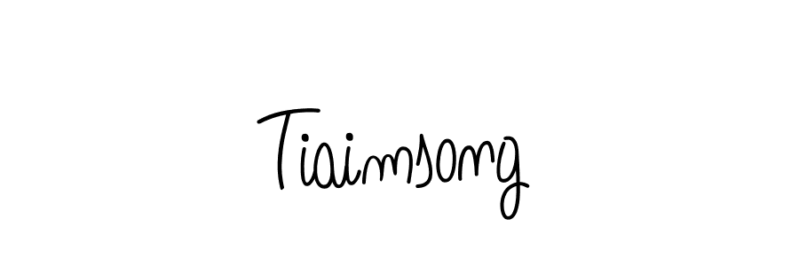 The best way (Angelique-Rose-font-FFP) to make a short signature is to pick only two or three words in your name. The name Tiaimsong include a total of six letters. For converting this name. Tiaimsong signature style 5 images and pictures png