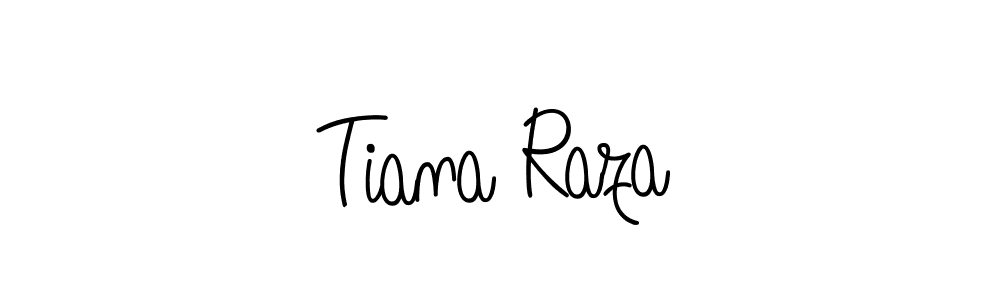 The best way (Angelique-Rose-font-FFP) to make a short signature is to pick only two or three words in your name. The name Tiana Raza include a total of six letters. For converting this name. Tiana Raza signature style 5 images and pictures png