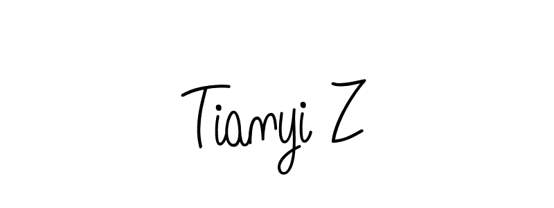 if you are searching for the best signature style for your name Tianyi Z. so please give up your signature search. here we have designed multiple signature styles  using Angelique-Rose-font-FFP. Tianyi Z signature style 5 images and pictures png