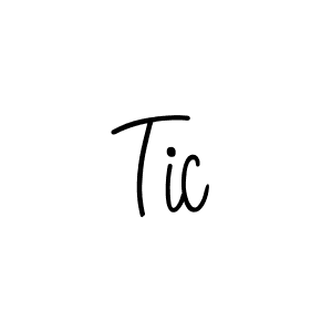 How to make Tic name signature. Use Angelique-Rose-font-FFP style for creating short signs online. This is the latest handwritten sign. Tic signature style 5 images and pictures png