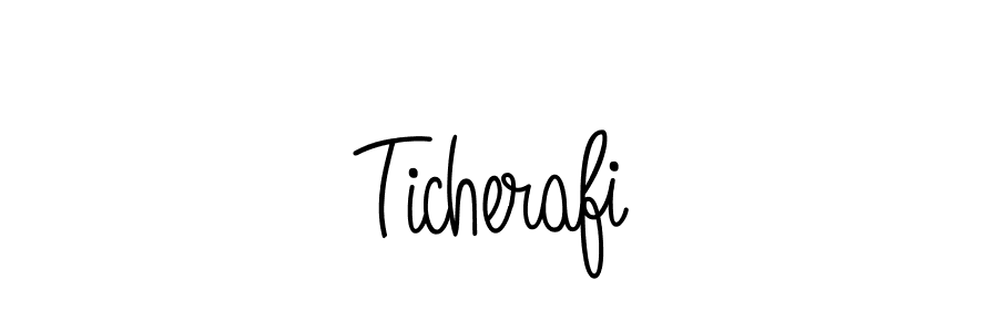 How to make Ticherafi signature? Angelique-Rose-font-FFP is a professional autograph style. Create handwritten signature for Ticherafi name. Ticherafi signature style 5 images and pictures png