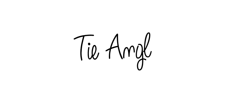 Make a beautiful signature design for name Tie Angl. With this signature (Angelique-Rose-font-FFP) style, you can create a handwritten signature for free. Tie Angl signature style 5 images and pictures png