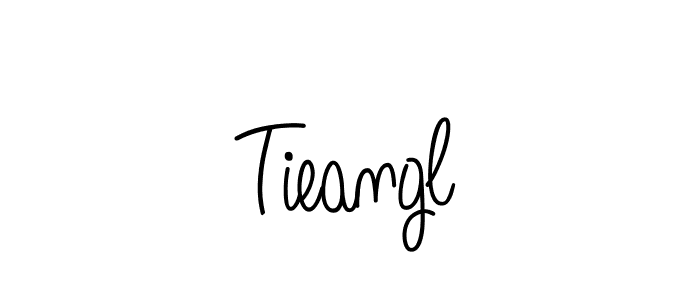 if you are searching for the best signature style for your name Tieangl. so please give up your signature search. here we have designed multiple signature styles  using Angelique-Rose-font-FFP. Tieangl signature style 5 images and pictures png