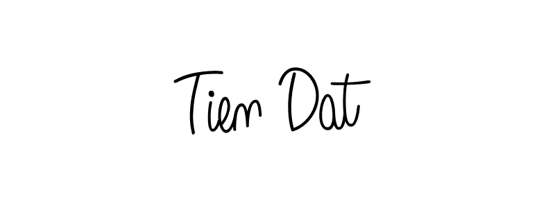 Use a signature maker to create a handwritten signature online. With this signature software, you can design (Angelique-Rose-font-FFP) your own signature for name Tien Dat. Tien Dat signature style 5 images and pictures png