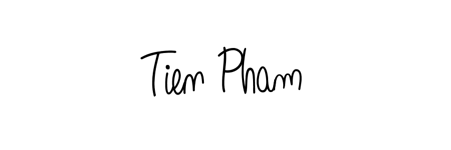 Design your own signature with our free online signature maker. With this signature software, you can create a handwritten (Angelique-Rose-font-FFP) signature for name Tien Pham. Tien Pham signature style 5 images and pictures png