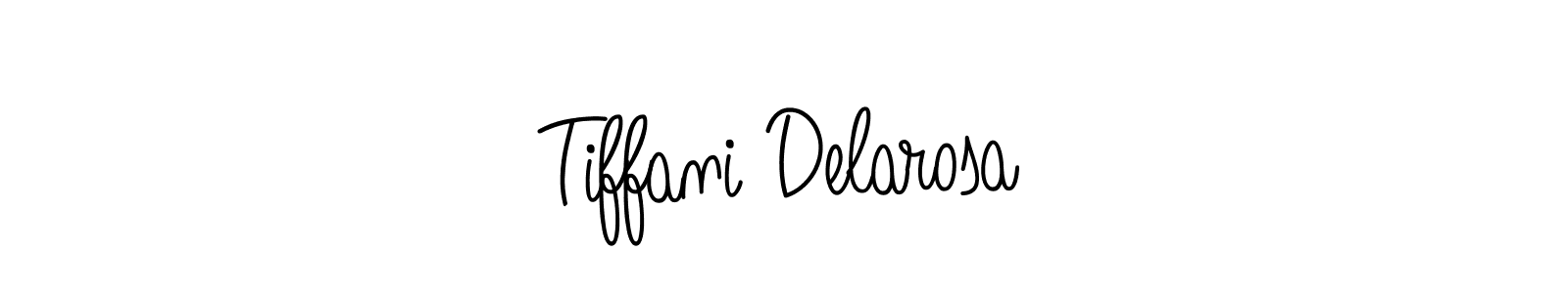 You should practise on your own different ways (Angelique-Rose-font-FFP) to write your name (Tiffani Delarosa) in signature. don't let someone else do it for you. Tiffani Delarosa signature style 5 images and pictures png