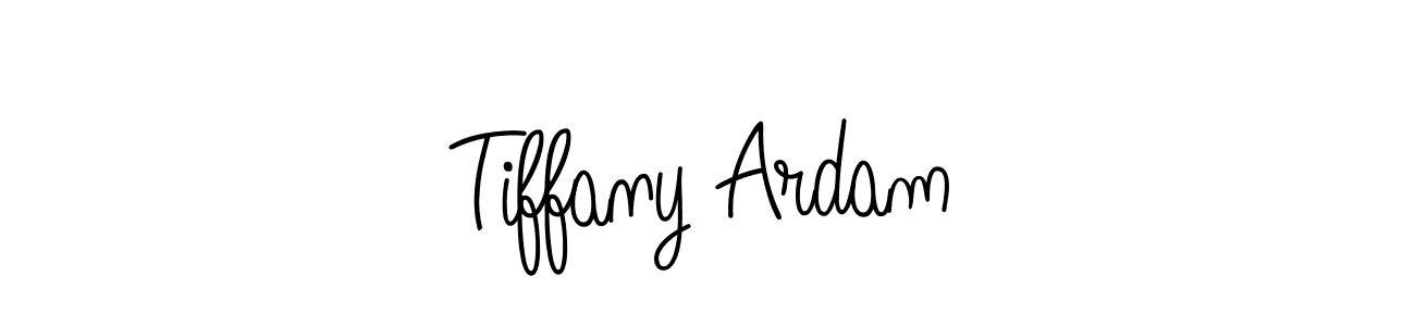 Create a beautiful signature design for name Tiffany Ardam. With this signature (Angelique-Rose-font-FFP) fonts, you can make a handwritten signature for free. Tiffany Ardam signature style 5 images and pictures png