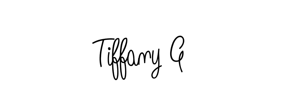 Use a signature maker to create a handwritten signature online. With this signature software, you can design (Angelique-Rose-font-FFP) your own signature for name Tiffany G. Tiffany G signature style 5 images and pictures png