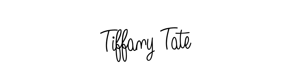 You should practise on your own different ways (Angelique-Rose-font-FFP) to write your name (Tiffany Tate) in signature. don't let someone else do it for you. Tiffany Tate signature style 5 images and pictures png