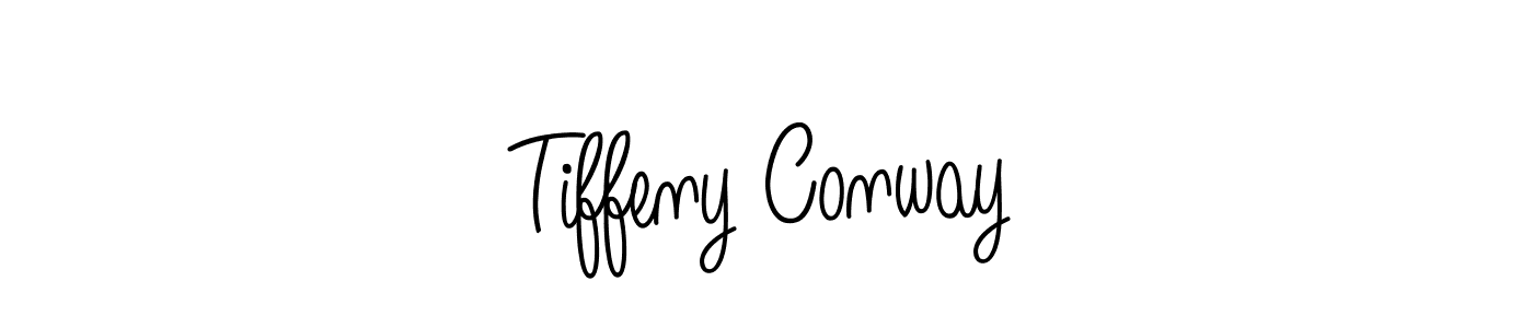 How to make Tiffeny Conway name signature. Use Angelique-Rose-font-FFP style for creating short signs online. This is the latest handwritten sign. Tiffeny Conway signature style 5 images and pictures png