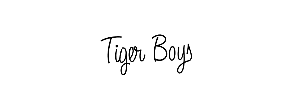 Tiger Boys stylish signature style. Best Handwritten Sign (Angelique-Rose-font-FFP) for my name. Handwritten Signature Collection Ideas for my name Tiger Boys. Tiger Boys signature style 5 images and pictures png