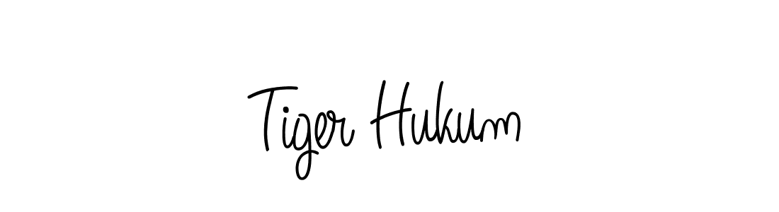 Make a beautiful signature design for name Tiger Hukum. With this signature (Angelique-Rose-font-FFP) style, you can create a handwritten signature for free. Tiger Hukum signature style 5 images and pictures png