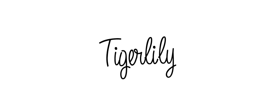 if you are searching for the best signature style for your name Tigerlily. so please give up your signature search. here we have designed multiple signature styles  using Angelique-Rose-font-FFP. Tigerlily signature style 5 images and pictures png