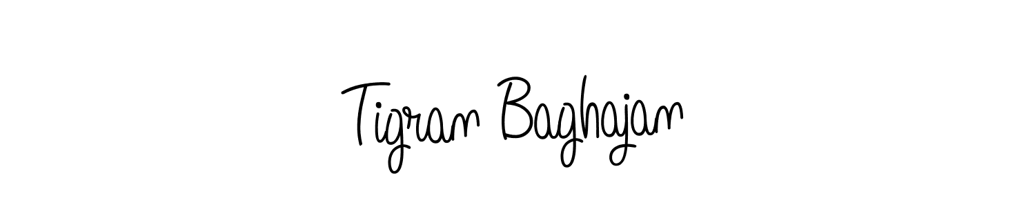 The best way (Angelique-Rose-font-FFP) to make a short signature is to pick only two or three words in your name. The name Tigran Baghajan include a total of six letters. For converting this name. Tigran Baghajan signature style 5 images and pictures png