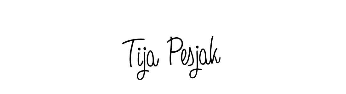 Also You can easily find your signature by using the search form. We will create Tija Pesjak name handwritten signature images for you free of cost using Angelique-Rose-font-FFP sign style. Tija Pesjak signature style 5 images and pictures png