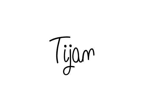Design your own signature with our free online signature maker. With this signature software, you can create a handwritten (Angelique-Rose-font-FFP) signature for name Tijan. Tijan signature style 5 images and pictures png