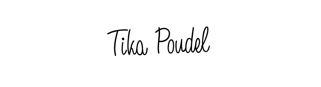 Once you've used our free online signature maker to create your best signature Angelique-Rose-font-FFP style, it's time to enjoy all of the benefits that Tika Poudel name signing documents. Tika Poudel signature style 5 images and pictures png