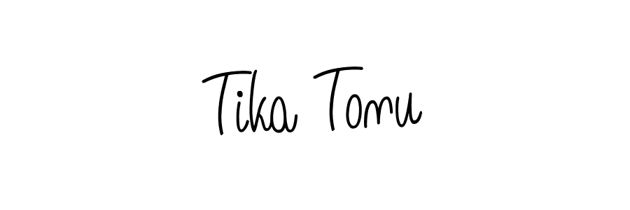 Design your own signature with our free online signature maker. With this signature software, you can create a handwritten (Angelique-Rose-font-FFP) signature for name Tika Tonu. Tika Tonu signature style 5 images and pictures png