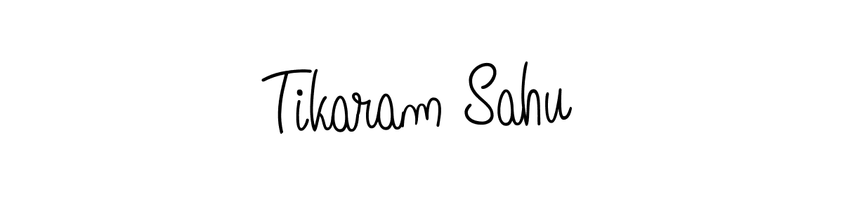 Use a signature maker to create a handwritten signature online. With this signature software, you can design (Angelique-Rose-font-FFP) your own signature for name Tikaram Sahu. Tikaram Sahu signature style 5 images and pictures png