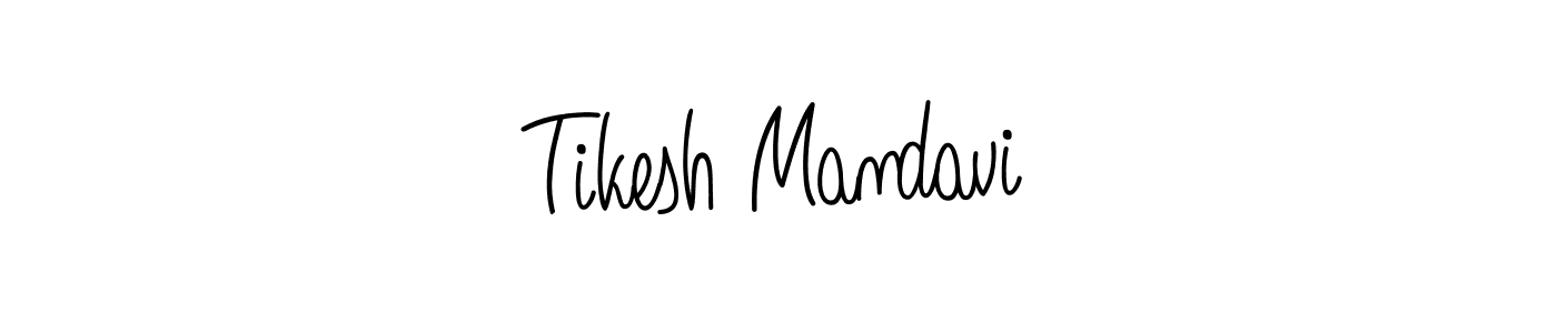 Also we have Tikesh Mandavi name is the best signature style. Create professional handwritten signature collection using Angelique-Rose-font-FFP autograph style. Tikesh Mandavi signature style 5 images and pictures png