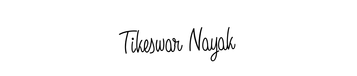 The best way (Angelique-Rose-font-FFP) to make a short signature is to pick only two or three words in your name. The name Tikeswar Nayak include a total of six letters. For converting this name. Tikeswar Nayak signature style 5 images and pictures png