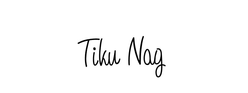 Tiku Nag stylish signature style. Best Handwritten Sign (Angelique-Rose-font-FFP) for my name. Handwritten Signature Collection Ideas for my name Tiku Nag. Tiku Nag signature style 5 images and pictures png