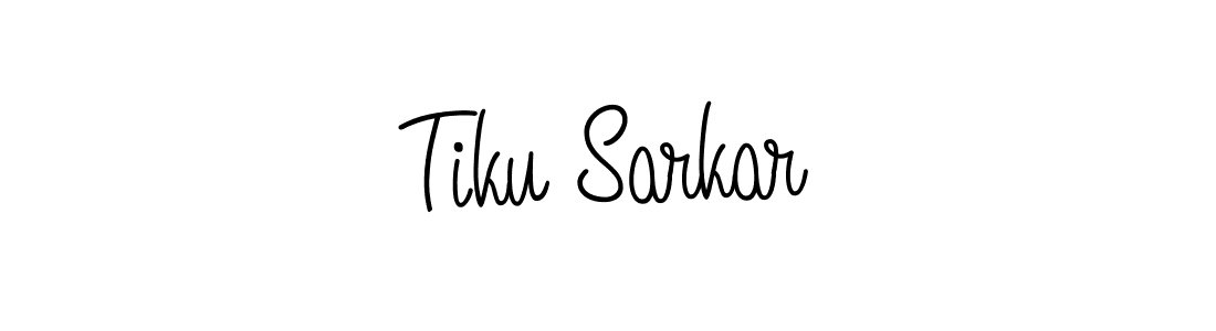 You should practise on your own different ways (Angelique-Rose-font-FFP) to write your name (Tiku Sarkar) in signature. don't let someone else do it for you. Tiku Sarkar signature style 5 images and pictures png