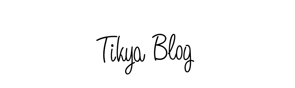 Design your own signature with our free online signature maker. With this signature software, you can create a handwritten (Angelique-Rose-font-FFP) signature for name Tikya Blog. Tikya Blog signature style 5 images and pictures png